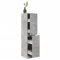 Myheimly Apothekerschrank Betongrau 30x41x144,5 cm Holzwerkstoff