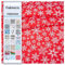 Fabreco - 100% Premium Baumwollstoff Meterware – Ihre Wunschlänge - Schneeflocke rot | 220 g/lfm – Weich, langlebig & hautfreundlich | Stoffe Zum Nähen & Dekoration | Stoff Meterware - Fabric