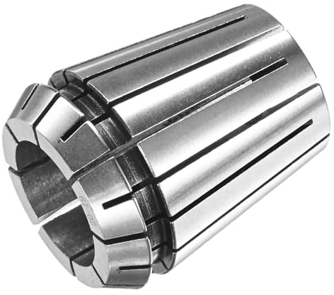 M METERXITY ER32 - Pinza de resorte, portabrocas de resorte de acero 40Cr de 20 mm de diámetro de sujeción para máquina de grabado CNC/herramienta de fresado de torno [plata, 40 x 33 mm]