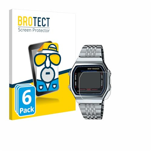 BROTECT Schutzfolie für Casio iconic ABL-100WE-1A | 6 Stück Entspiegelnder Displayschutz Made in Germany Matte Displayschutz-Folie Anti-Reflex Anti-Fingerprint Einfache Montage
