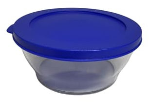 Tupperware Sommer Drops Schüssel mit Hängedeckel auslaufsicher Hitparade Frischedrops 350ml 350 ml Frischhaltedose (Perle clear blau)