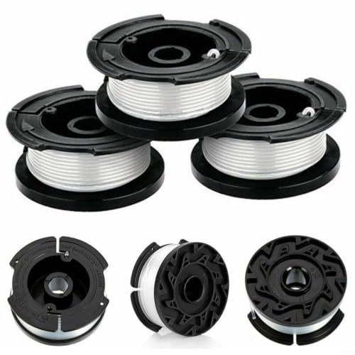 Violiica Black & Decker Lot de bobines de fil de rechange pour débroussailleuse GLC3630L GLC3630L20 Compatible avec GLC120 GLC13 GLC14(3)