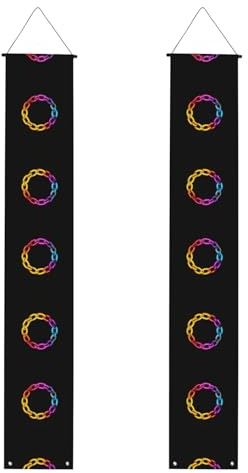 LLKGOT Links Bild Veranda Banner Abschlussdekoration Wand geeignet für den Innen- und Außenbereich 30,5 x 180,5 cm