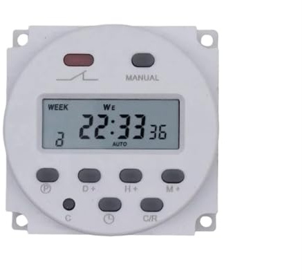 OPEUSLIEV CN101A 16A 110/220/24/12V Alimentazione Programmabile Intervallo di controllo del timer 1min-168h senza guscio e fili(12V and AC)