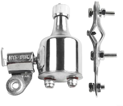 Gdfnmogo Abnehmbare Reibung für Fahrradlichtgenerator für 12V 6W Hochleistungsscheinwerfer & 2,5V 0,5W Rückleuchten - Stahl Nabendynamo mit Si