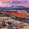 Railroads | 2024 30,5 x 61 cm monatlicher quadratischer Wandkalender | BrownTrout | Zugverkehr