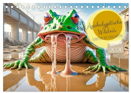 Apokalyptische Wildnis - Schatten der Zivilisation (Tischkalender 2026 DIN A5 quer), CALVENDO Monatskalender: Der Kalender zeigt eine apokalyptische ... Menschheit zurückerobern. (CALVENDO Orte)