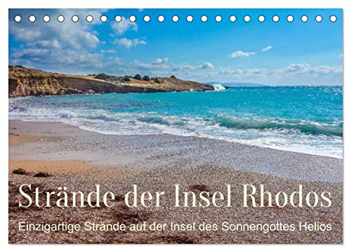 Strände der Insel Rhodos (Tischkalender 2026 DIN A5 quer), CALVENDO Monatskalender: Die Strände der Insel Rhodos im Jahresüberblick (CALVENDO Orte)