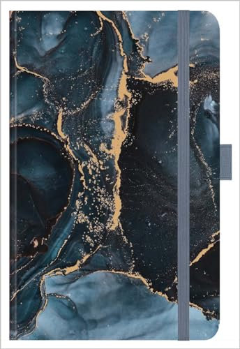 Buchkalender Times Big12 Fluid Art 2024: Terminplaner mit hochwertiger Folienveredelung für echten Glanz. 13 x 21 cm