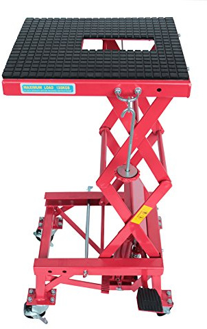Varan Motors NEMLT-18 - Soporte de Tijera para Motocross, Mesa de Taller, Elevador hidráulico para Bicicleta de Cross