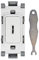 Deta G3534 Grid Key Switch 20 Amp 1 Way Double Pole (White)