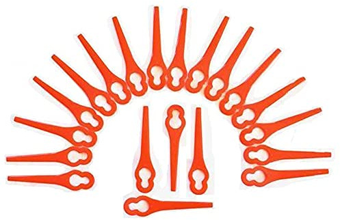20 coltelli/lame di ricambio/lama plastica Florabest decespugliatore a batteria FRT 18 A – Attenzione si adatta solo per FRT 18 A – Non per gli altri modelli