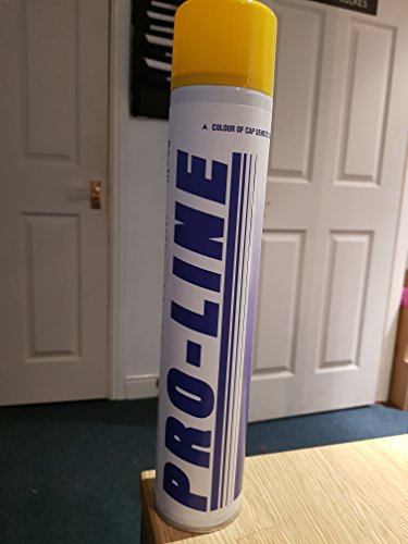 Uniconomy Yellow Line Marker Spray Paint Aerosol Line Marking Paint - Can Be Used On Tarmac, Grass, Pitches, Paths - Fast Drying and Long Lasting (1)