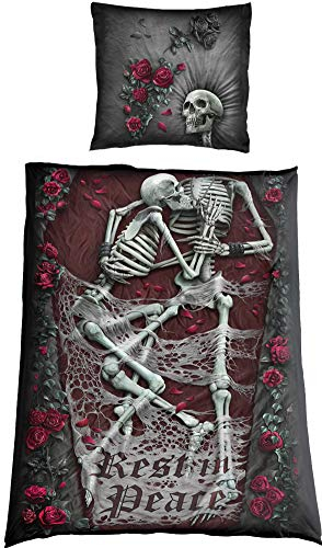 REST IN PEACE - Single One Print Bedlinen + EU Pillow