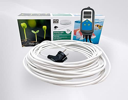 Pondlife Teichheizkabel - SET 150W / 12m inkl. Thermostat - Teichheizung - Eisfreihalter