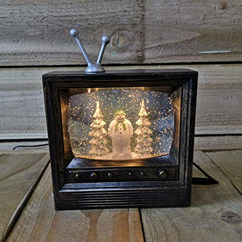 Battery Operated 21cm Water Spinner Retro TV The Snowman Collection