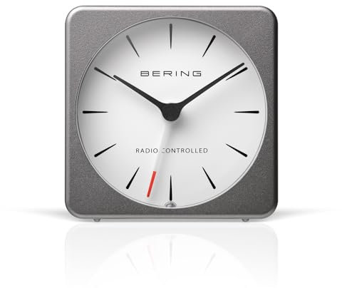 BERING Damen und Herren Alarmclock Funk Movement - Home Decor Collection mit Kunststoff Glas 91066-74S