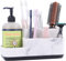 zccz Weiße Badezimmer-Organizer-Arbeitsplatte – Badezimmer-Theken-Organizer für Badezimmer-Accessoires – Zahnbürsten-Organizer für Waschbecken – Badezimmer-Waschtisch-Organizer