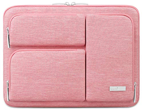Lacdo 360° Protection Housse Ordinateur Portable pour 13 New MacBook Air M5 A3449 2026, M4 A3240 2025/M3 A3113/M2 A2681/M1 A2337, 13 New MacBook Neo A18 Pro A3404 2026, 13 iPad Pro M5/Air M4, Pêche