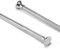 Telescopic Spring Tension Rod 85-155cm, Stainless Steel Shower Curtain Pole Extendable Room Divider without Drilling, Adjustable Rail Hanging Bar for Bathroom Stall Window Doorway Closet Wardrobe