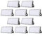Viugreum 10 * 100W Foco Led Exterior, 10000LM Blancos Cálido 3200K Foco Proyector LED 100W, IP66 Impermeable Luz de Seguridad, Led Floodlight para Jardín, Taller, Garaje[Ultrafino]