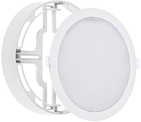 NCC-Licht LED Aufbau- & Einbaupanel Downlight ALGINE 2in1 Weiß rund Ø22,3cm 18W 2200lm warmweiß 3000K 110°