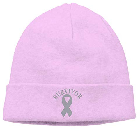 Survivor Brain Cancer Awareness Winter Knitted Beanie Mützen für Herren Cuffed Skull Cap Beanies Watch Hat für Damen