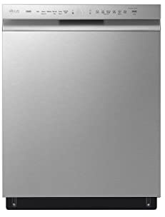 LG 24″ QuadWash™ Front Control Built‑in Dishwasher LDFN4542S – EasyRack™ Plus, 3rd Rack, Fingerprint‑Resistant Stainless Steel