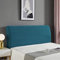 HAMON Kopfteil Schonbezug Protektor Kopfteilbezug Einfarbiges Design Bettkopfteil Hussen Bett Kopfteil Bezug Dehnbar Waschbar Abnehmbar Einfarbig für Schlafzimmer (Blau, 180 cm)