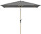 Schneider Sonnenschirm Cordoba, anthrazit, 230x150 cm, eckig, pulverbeschichtetes Stahl-Gestell mit Holzoptik, Bespannung 100% Polyester, 4,12 Kg