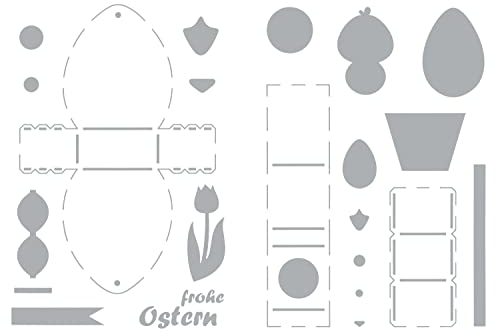 VBS Schablonen-Set Küken-Schachteln, 2-tlg.