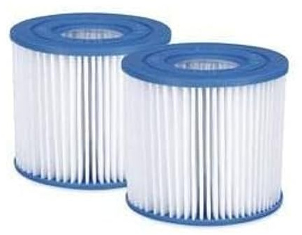 Summer Waves P57000402 Replacement Type I Pool and Spa Filter Cartridge with ultra-fine, heavy-duty paper to capture contaminants and debris in your water (2 Pack)
