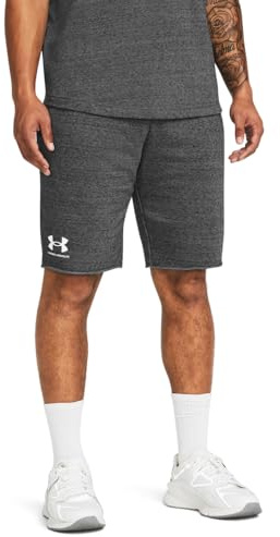 Under Armour Herren Rival Terry Shorts, Heather/Onyxwhite, 4XL