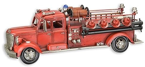 Blechmodell Nostalgie Feuerwehrfahrzeug Feuerwehrauto L 51 cm Deko Blechauto Retro Blechwagen