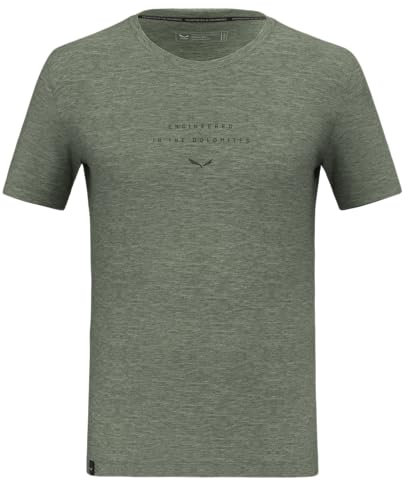 Salewa Herren Eagle Eitd Merino Mens T-Shirt, Shadow, M EU