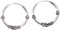 GURU SHOP Ethno Ohrringe, Silbercreolen, Creolen Unterschiedlichen Größen - Modell 1, Size:1,8 cm