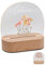 Bärenfreunde® - Personalisiertes Nachtlicht für Babys - Individuelle Nachttischlampe für Kinder - Personalisierte Geschenke Kinder - Babygeschenk - Geschenk zur Geburt (Blumen mit Punkten)