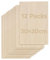 OMTech Basswood Sheets 12 Pack, 300x200 mm Plywood for Crafts, 3 mm Thick Wood for Laser Cutting Engraving, Unfinished Boards for DIY Projects Drawing Painting Architectural Models