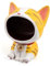 APEBAZY Key Bowl for Entryway Table Lucky Cat Statue Candy Dish for Office Desk Art Home Decor (Yellow)