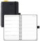 POPRUN Taschenkalender 2025 Klein Ringbuch mit Softcover, ca. A6 (16 x 10,5 cm) - Kalender 2025 Buchkalender Notizbuch (Jan.2025-Dez.2025) mit 100 GSM Papier - EU-25-W6NLA6-BK
