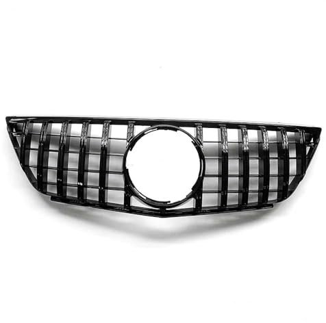 JDGEU ABS Paraurti Anteriore Griglia Tuning Racing Grill per Mercedes-Benz Classe B W245 B160 B170 B180 B200 B260 2009-2011,Black