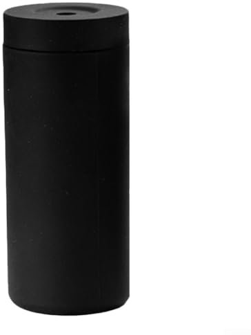 Feegow Refillable Dish Washing Liquid Dispenser, Divided Silicone Soap Bottle, Easy Squeeze Black