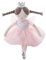 LAARNT 34cm rosa Ballett-Mädchen Plüschtier, süße Prinzessin Kleid Plüsch Puppe, Cartoon Stoffpuppe Spielzeug Plüsch Plüschtier