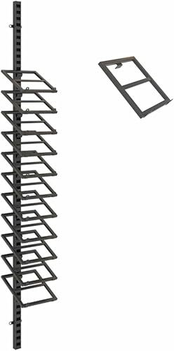 XDRGOOIUY Présentoir de Carreaux en métal Grand Format, étagère d'échantillons de Dalles de marbre Multicouches pour l'affichage en Vrac, présentoir de revêtement Mural Noir et doré