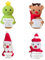 Handgefertigte gestrickte emotionale Unterstützung, Tierornamente, gehäkelte Tierpuppen mit positiven Botschaftskarten, Häkel-Weihnachtspuppe für Weihnachts-Party-Dekoration, Ermutigungsgeschenk