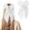 Nœud pour cheveux, pince à cheveux, nœuds pour cheveux pour femmes, gros nœud, épingle à cheveux, pinces à cheveux françaises, barrettes à cheveux, nœuds pour cheveux (blanc pur)