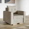 MOTIVENA Viena Sofa Sessel Wohnzimmer Modern, Ohrensessel, Loungesessel Wohnzimmer, Clubsessel, Couch Sessel, Polstersessel, Sofa Chair, Einzelsofa, Bonellfederkern (H4), Sessel Samt Sofa Beige