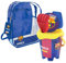 ColorBaby 77611 FC Barcelona Strand-Rucksack-Set mit Ball und Eimer mit Zubehör, inkl. Schaufel und Rechen, offizielles Club-Design, Strand- und Sandspielzeug für Kinder