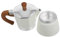 TIDTALEO 1pieza Cafetera Manual Para Espresso Potente Cafetera De Casa Diseño Elegante Color Blanco Para Tazas De Café