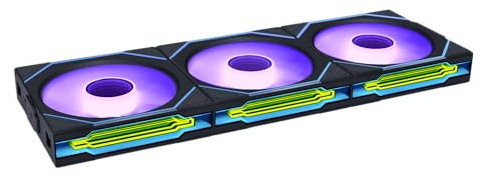 Lian Li UNI FAN SL-INF WIRELESS Reverse Blade 120mm Black | Triple Pack PWM Case Fans With Controller, ARGB Lighting & Infinity Mirror, Interlocking Design, High Airflow, Quiet Operation